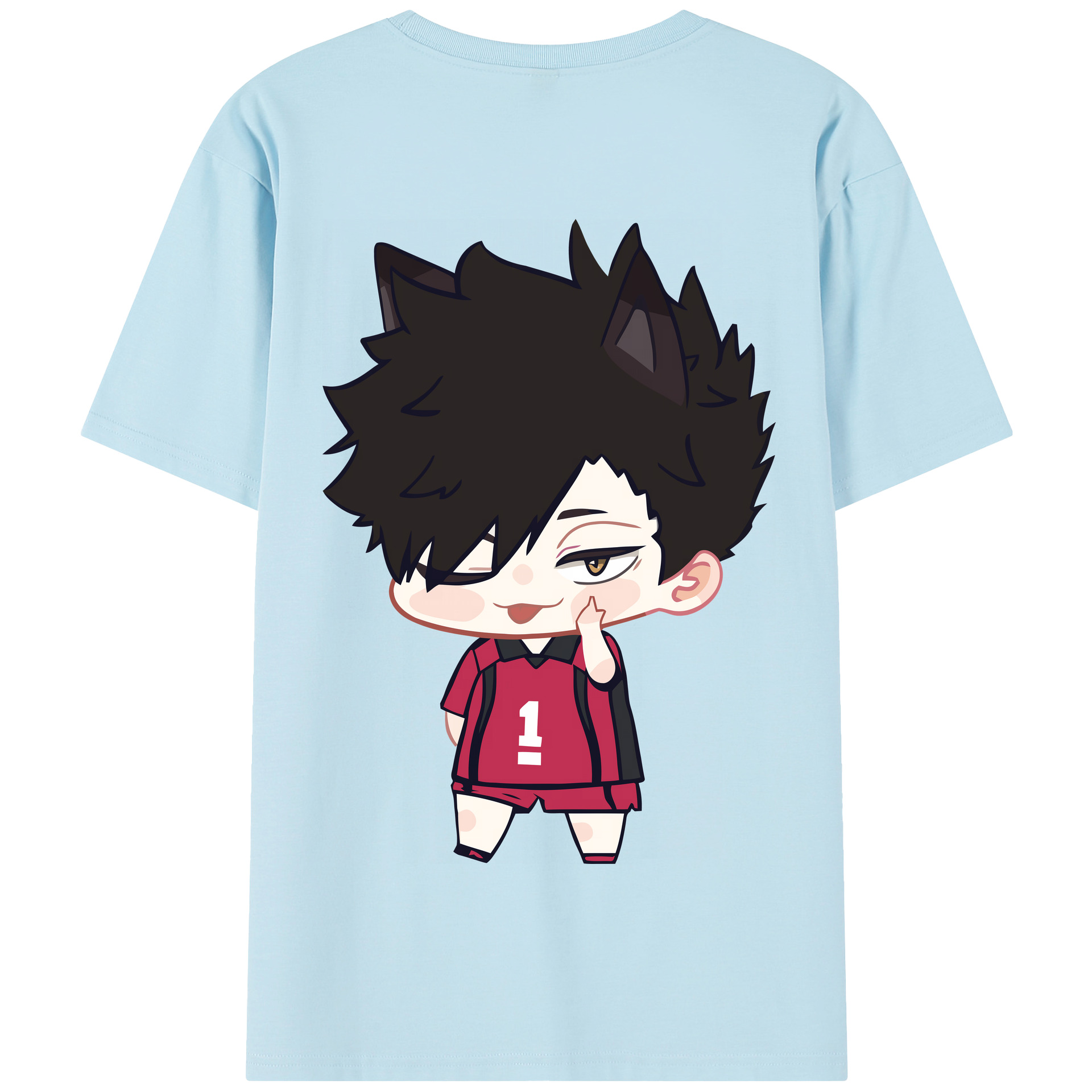 （画像用） ハイキュー!! Haikyu!! 綿100％半袖Tシャツ（背面プリント）